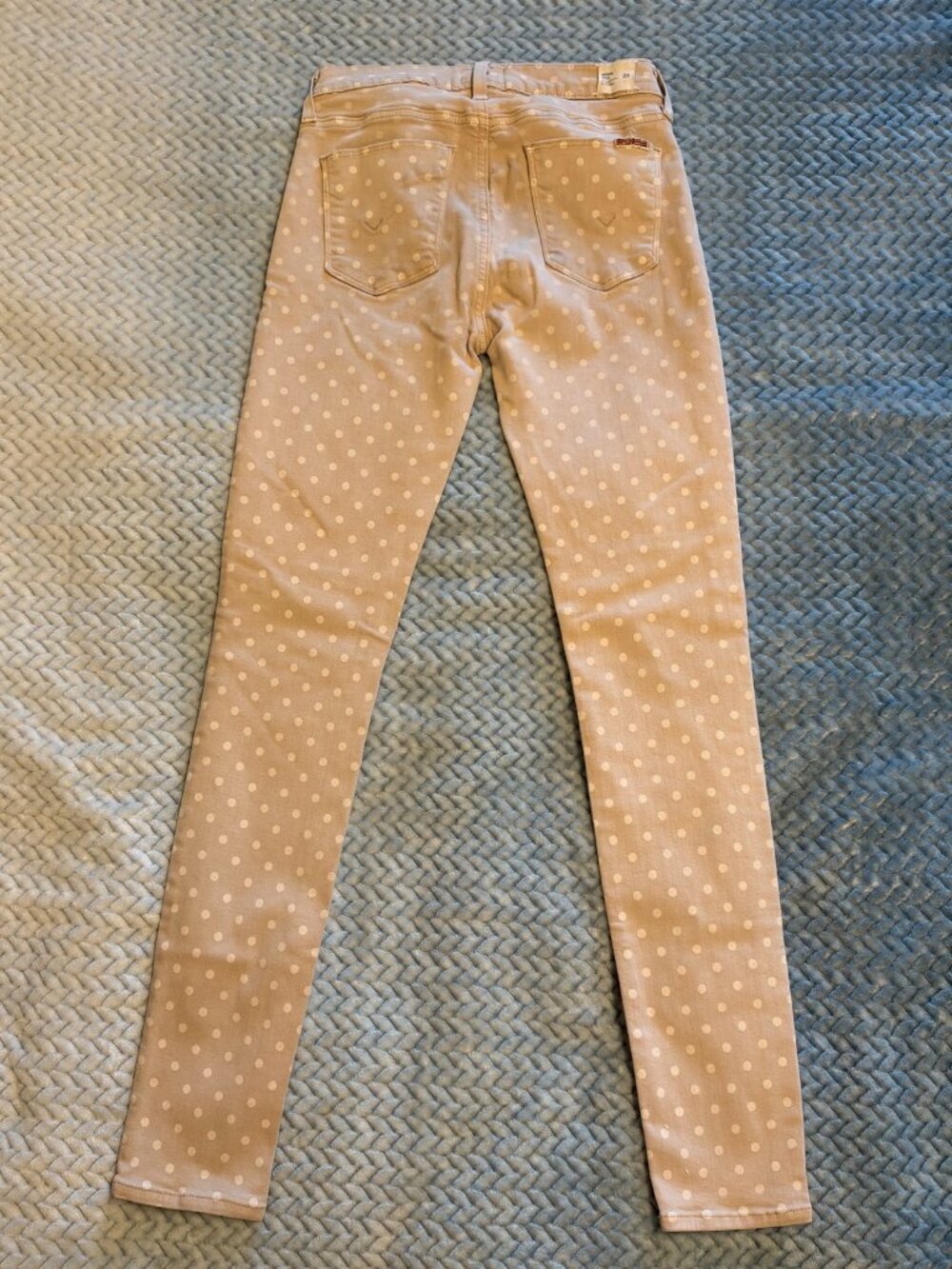 Hudson Nico Midrise Super Skinny Ankle Jeans, Size 26 - Polka Dot, Made in USA